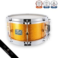 Canopus The Maple 6.5x12 Snare Drum Gold Sparkle Standard Model
