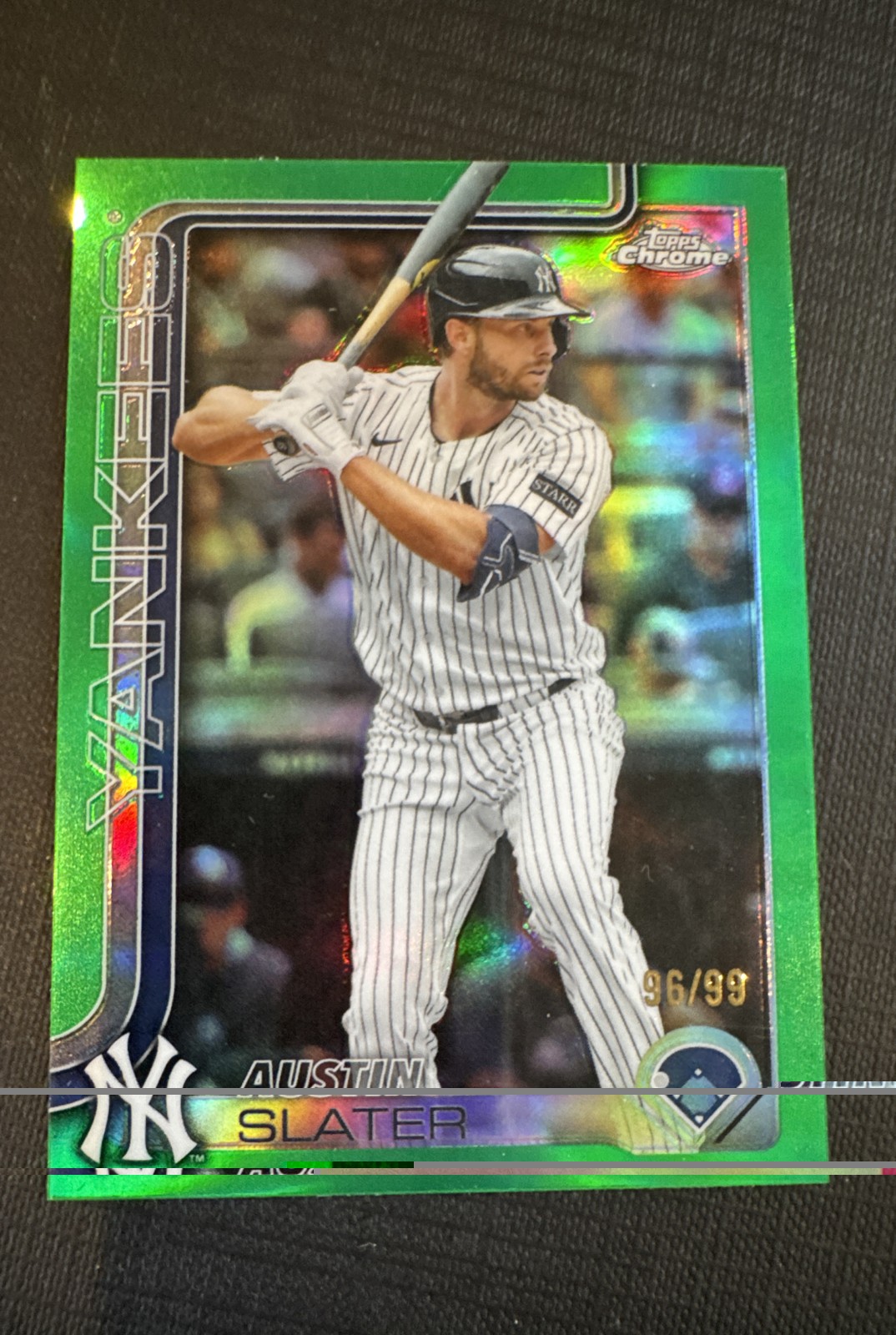 2025 Topps Chrome Update Series - Austin Slater #USC137 Green Refractor /99