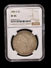 1886-S Morgan Silver Dollar $1 NGC XF45 Semi-Key Date Certified