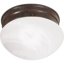 NUVO SF76/670 Mushroom One Light Flush Mount ...