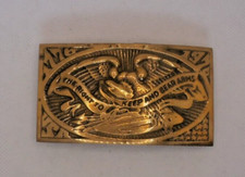 Vintage 1974 Right To Keep And Bear Arms 1776-1976 Brass Belt Buckle - P. Romano