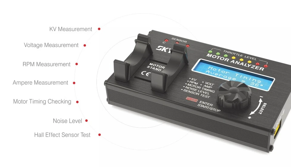 NEW SKYRC Brushless Motor Analyzer / RPM / KV / Voltage / Ampere Measurement - Image 4 of 4