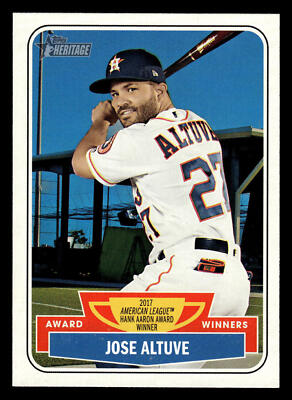 2018 Topps Heritage Jose Altuve Award Winners #AW-9
