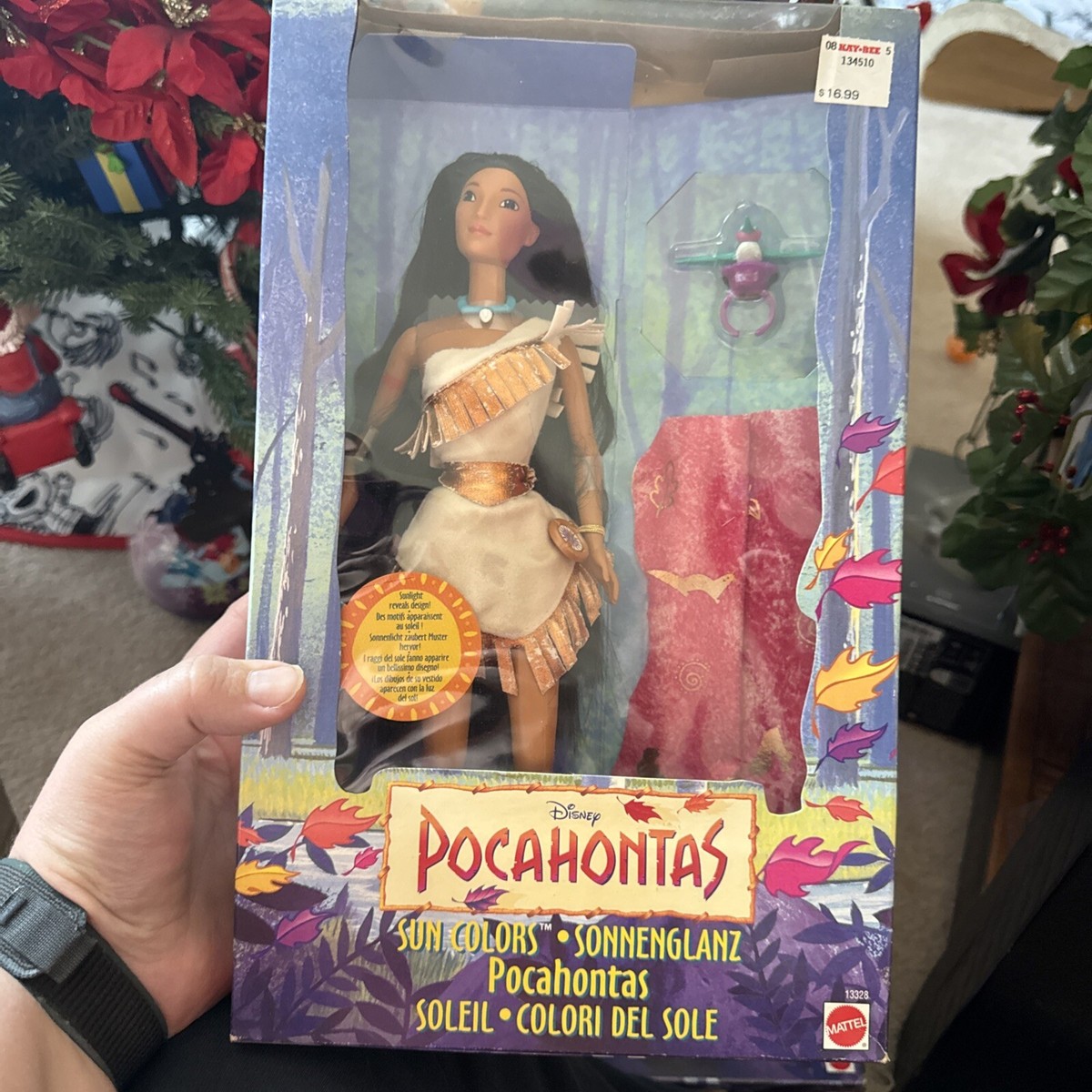 TDR Disney’s POCAHONTAS オルゴール 1pc. Vintage Disney's Pocahontas Sun Colors Doll, 1995 Mattel #13328
