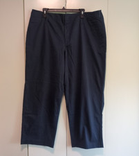 NWT A New Day Chino Pants Women's 4 R Navy Blue High Rise Straight Hip Thigh