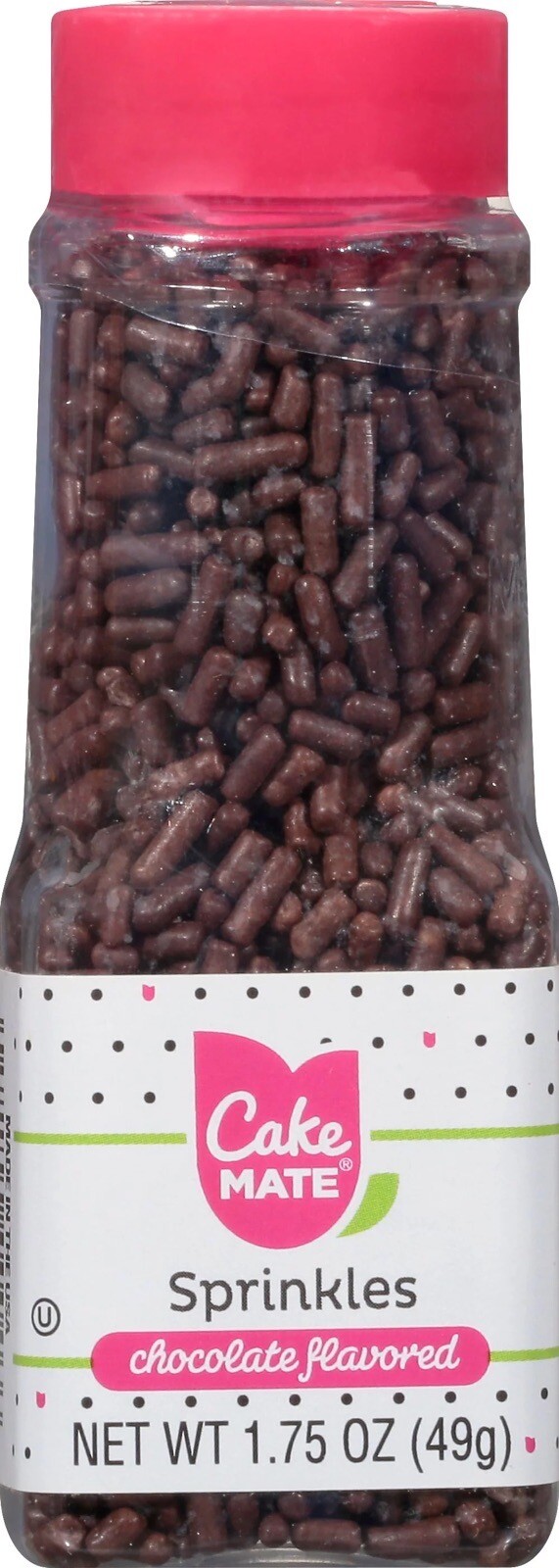 Cake+Mate+Decorating+Decors+Sprinkles+Chocolate+1.75+Oz+Case+of+6 for