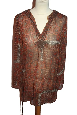 HAUT TUNIQUE FLUIDE FEMME°°° MARQUE .R °°° TAILLE 42 . PARFAIT ETAT - Photo 1/4