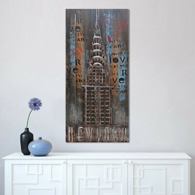 European Bronze Finery Empire Art Direct The Chrysler Building Hand Painted 3D