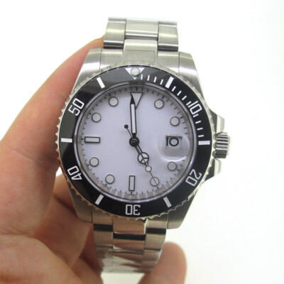 PARNIS Saphirglas 40mm Herren Automatische Armbanduhren Drehlünette Uhren