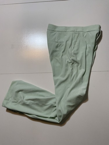 595 $ Alexander Wang gletschergrün ausgestellt Samt hohe Taille Stretch Hose Gr. 12 - Bild 5 von 18