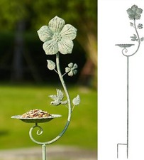 59" H Metal Bird Feeder with Stake,Vintage Freestanding Bird Feeder Tray,Bird...