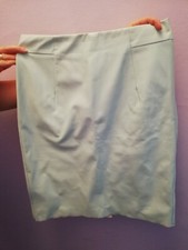 Topshop Vinyl Pvc Pu Turquoise Skirt size 10