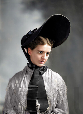 1873 Unidentified woman with bonnet 11 x 14'' Photo Print