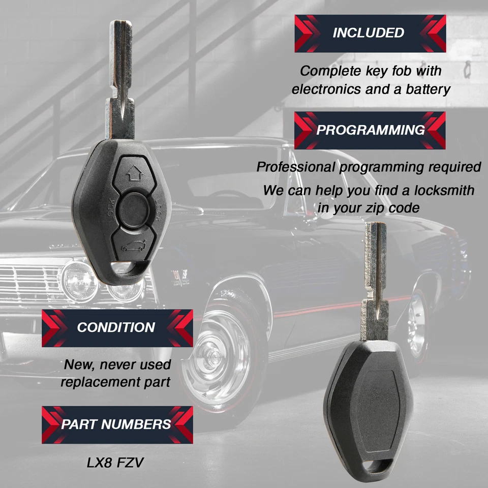 2 For 1997 1998 1999 2000 BMW 328i 528i 540i 740i 740iL 750iL Car Remote Key Fob Foto 4 de 4