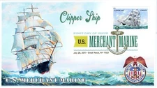 AO-4548-1, 2011, U.S. Merchant Marine, First Day Cover, Add-on Cachet, Digital C