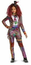 NUEVO CON ETIQUETAS Celia Descendientes Halloween Disfraz Disney Pequeño 4-6 Mono Chaqueta Sombrero