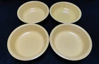 Set of 4 Fiesta Ware 7 inch Coupe Soup Bowls Sunflower Yellow Homer Laughlin