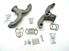 1955- Up Chevy 350 Cast Iron Ram Horn Exhaust Manifolds Corvette Raw H64502