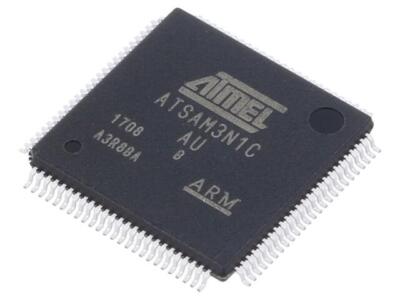 ATSAM3N1CB-AU ARM Microcontroller Static RAM: 8kB Flash: 64kB LQFP100 18-33VDC M