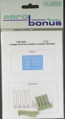 Aerobonus 1/72nd Scale Resin Compressed Gas Bottles CO2 Item No. 720029