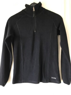 Toller Calvin Klein Performance Fleece Pullover Schwarz tailliert - Gr. S - NEU!