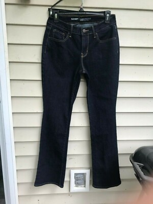 Old Navy womens size 4R stretch blue dark wash mid rise curvy