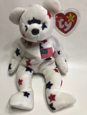 Ty Beanie Baby Glory the Bear DOB July 4, 1997 MWMT