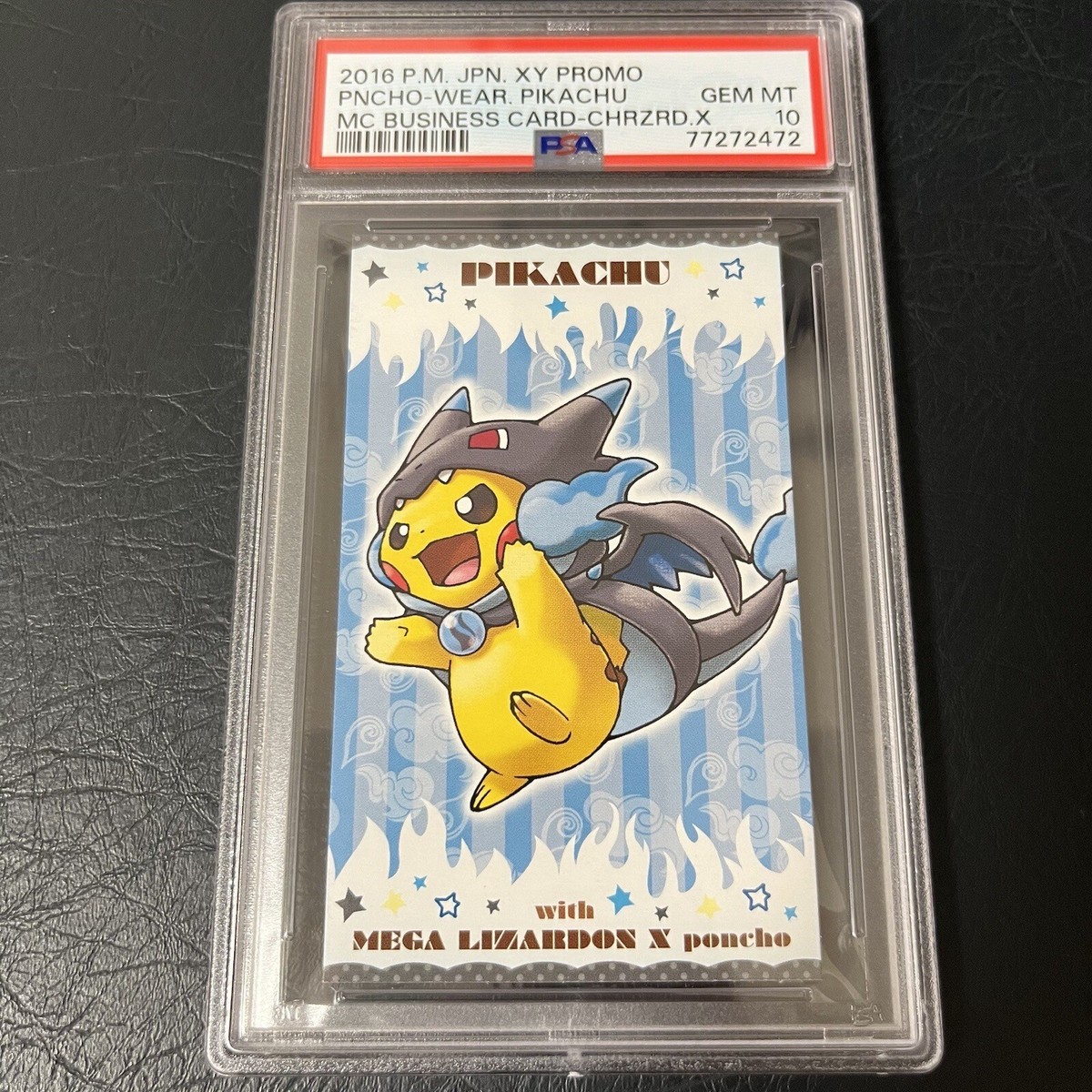 2016 Pokemon Japanese XY Promo Business Card Poncho Pikachu 2016 Pokemon Japanese XY Promo Business Card Poncho Pikachu