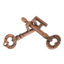 Rompecabezas de metal fundido retro vintage llave de bloqueo coeficiente intelectual mente rompecabezas juguetes para adultos