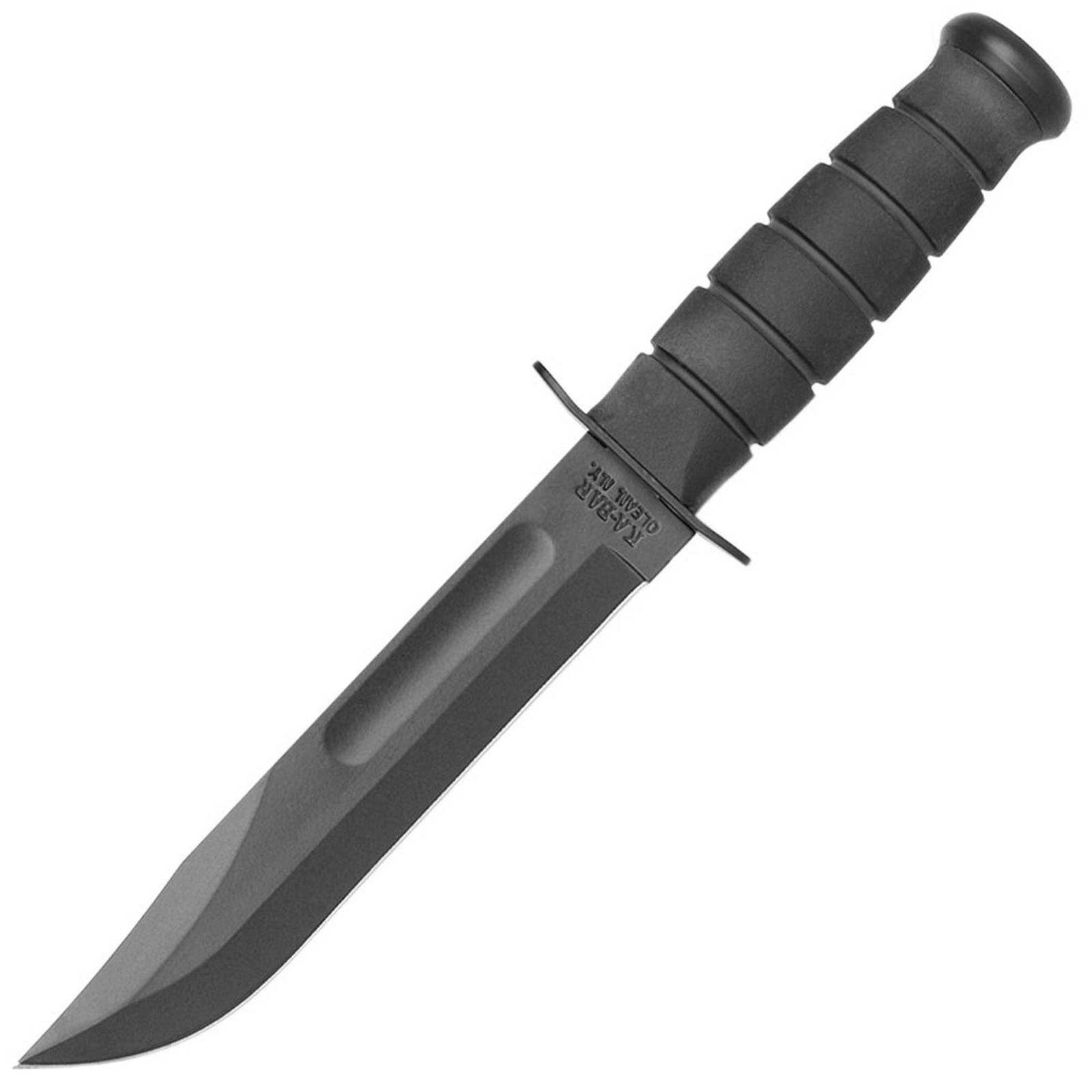 Full Size Black Straight Edge Blade Kraton G Handle Kb1211