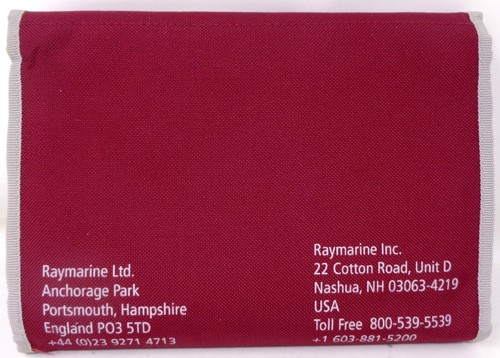RAYMARINE Red Canvas Tri-Fold Case - Picture 2 of 3