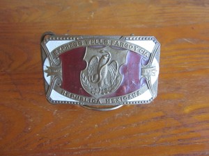 Vintage Express Wells Fargo Y Cia Republica Mexicana Belt Buckle V G Condition Ebay