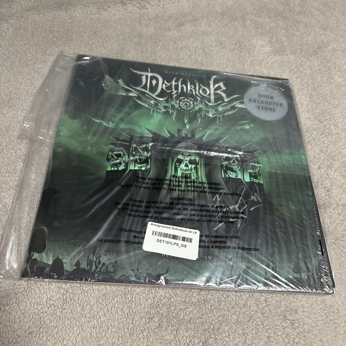 DETHKLOK DETHALBUM IV LP Signed/ Autographed By Brendon Small