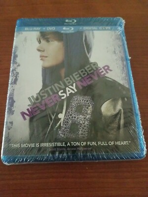 Justin Bieber: Never Say Never (Blu-ray/DVD, 2011, 2-Disc Set, Includes Digital 