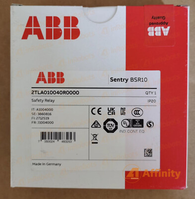 1PC ABB Safety Relay Sentry BSR10 24VDC 2TLA010040R0000 Fast delivery
