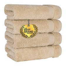 100 Cotton 4 Piece 16" x 28" Bath Towels for Bathroom