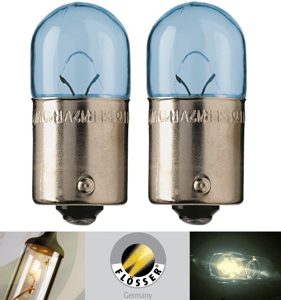 Flosser R10W G18 10W 1402533 Zwei GlüHbirnen Hinter Blinklicht Licht Ersatz Ware-image