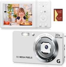 Digital camera 4K video 56 million pixels autofocus 16x zoom beginner