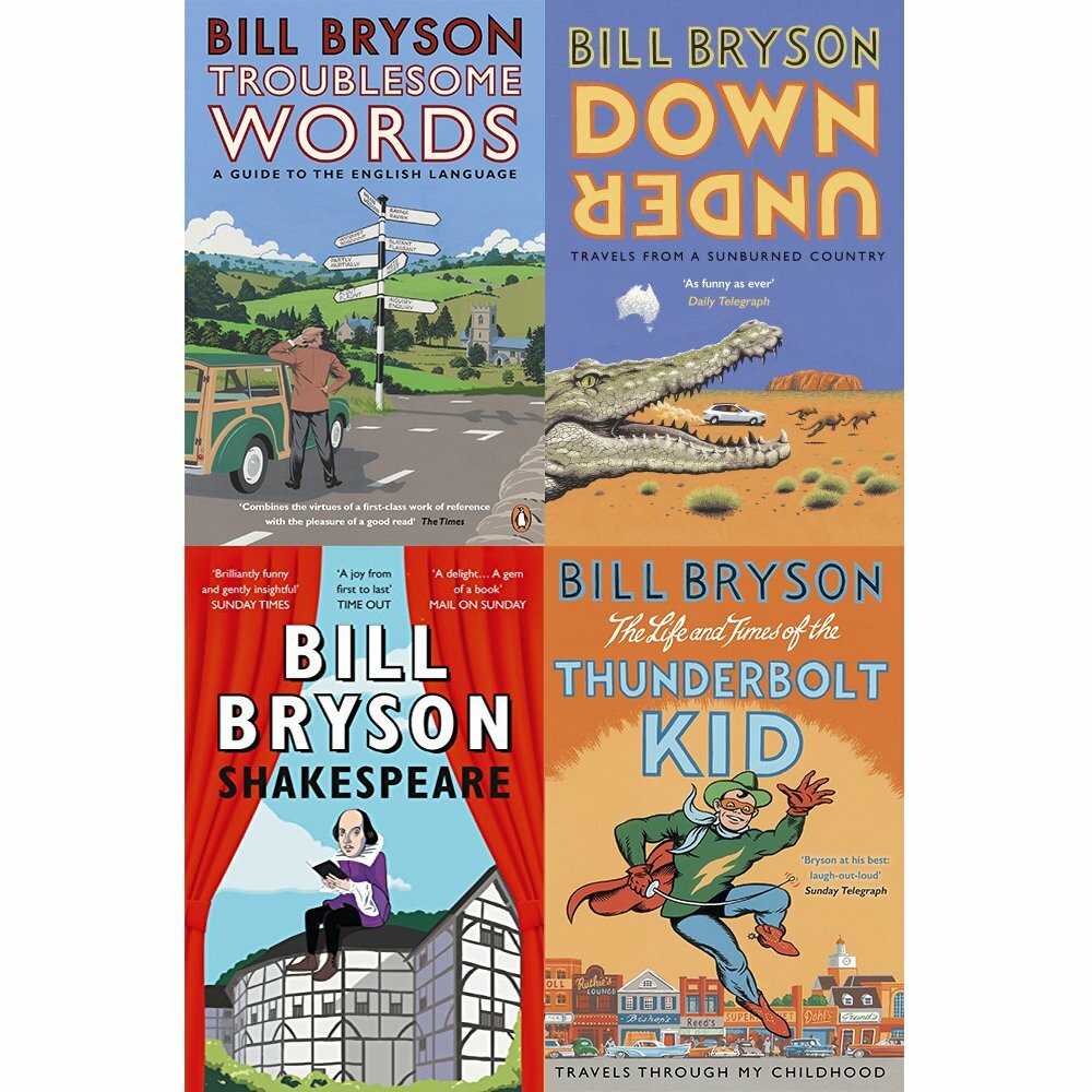 Bill bryson books set series 1:4 books collection pack Paperback