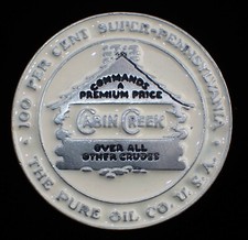 CABIN CREEK CRUDE BELT BUCKLE OVER ALL OTHER CRUDES 100 SUPER PENNSYLVANIA