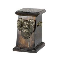 Papillon, dog urn made of cold cast bronze, ArtDog, UK - kind3
