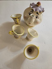Vintage Disney Store Taiwan Beauty and The Beast Mrs Potts Toy China Tea Set