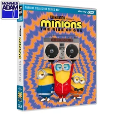 MINIONS THE RISE OF GRU BLU-RAY 3D (REGION FREE) US SELLER