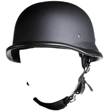 German Novelty Flat Black Helmet With Q-Release Free Shipping 