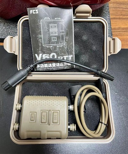 Multifunctional Dual Channel FCS V60 Tactical Headphone PTT PRC 152 Radio - 第 1/12 張圖片