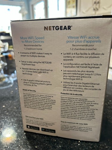 NETGEAR AX1600 Wifi 6 Router Up to 1,600Mbps WiFi Speed - Picture 3 of 4