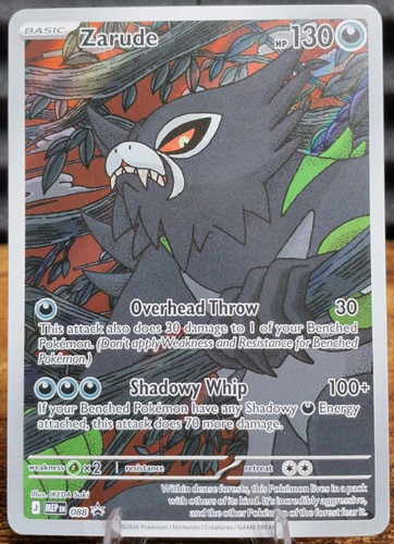 Zarude 088 Black Star Promo Pokemon Mega Evolution Holo Near Mint
