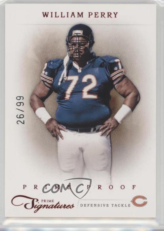 2011 Panini Prime Signatures Prime Proof Red 26/99 William Perry #174 fm0