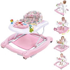 5 in 1 Foldable Baby Walker, Activity Baby Walker-Baby Bouncer, Rocker, Activ...