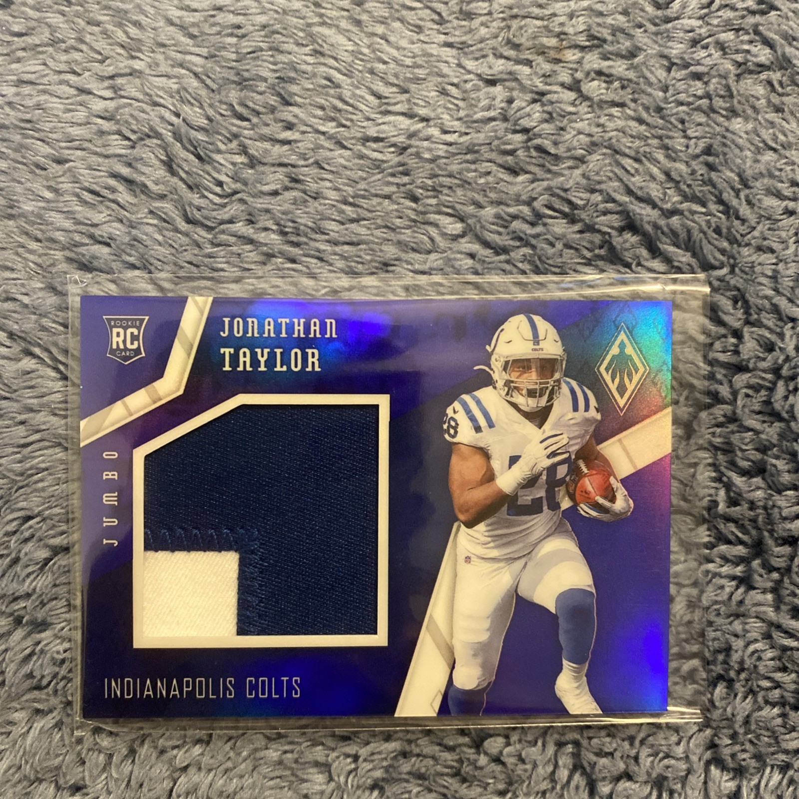 2020 Phoenix Jonathan Taylor Rookie 2 Color Jumbo Patch #1/15 READ!!!